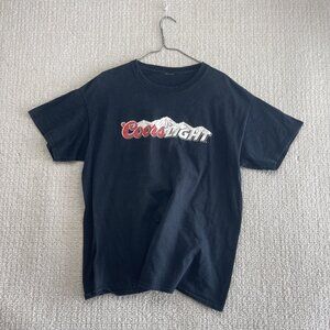 Y2K Coors Light Québec Promo "T'en Veux Une Froide" Graphic Print Grunge Men **